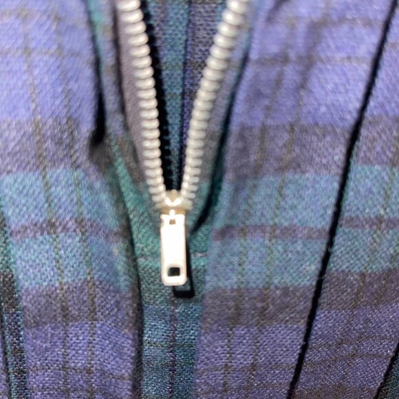 Ilene Ricky Vintage Womens Dress Size 7 Blue Plaid Metal Zipper Casual - Picture 4 of 12